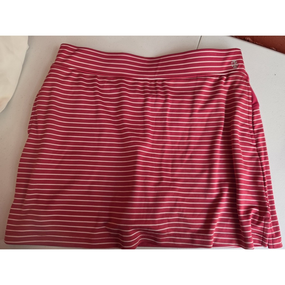 Izod Golf Red White Stripes Skirt S Small